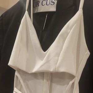 Windsor Dress Womens Bodycon Ivory Club Party Cocktail Midriff Cutout NWT